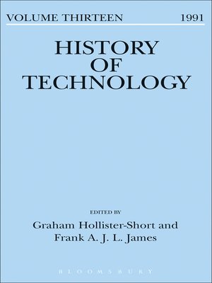 cover image of History of Technology Volume 13